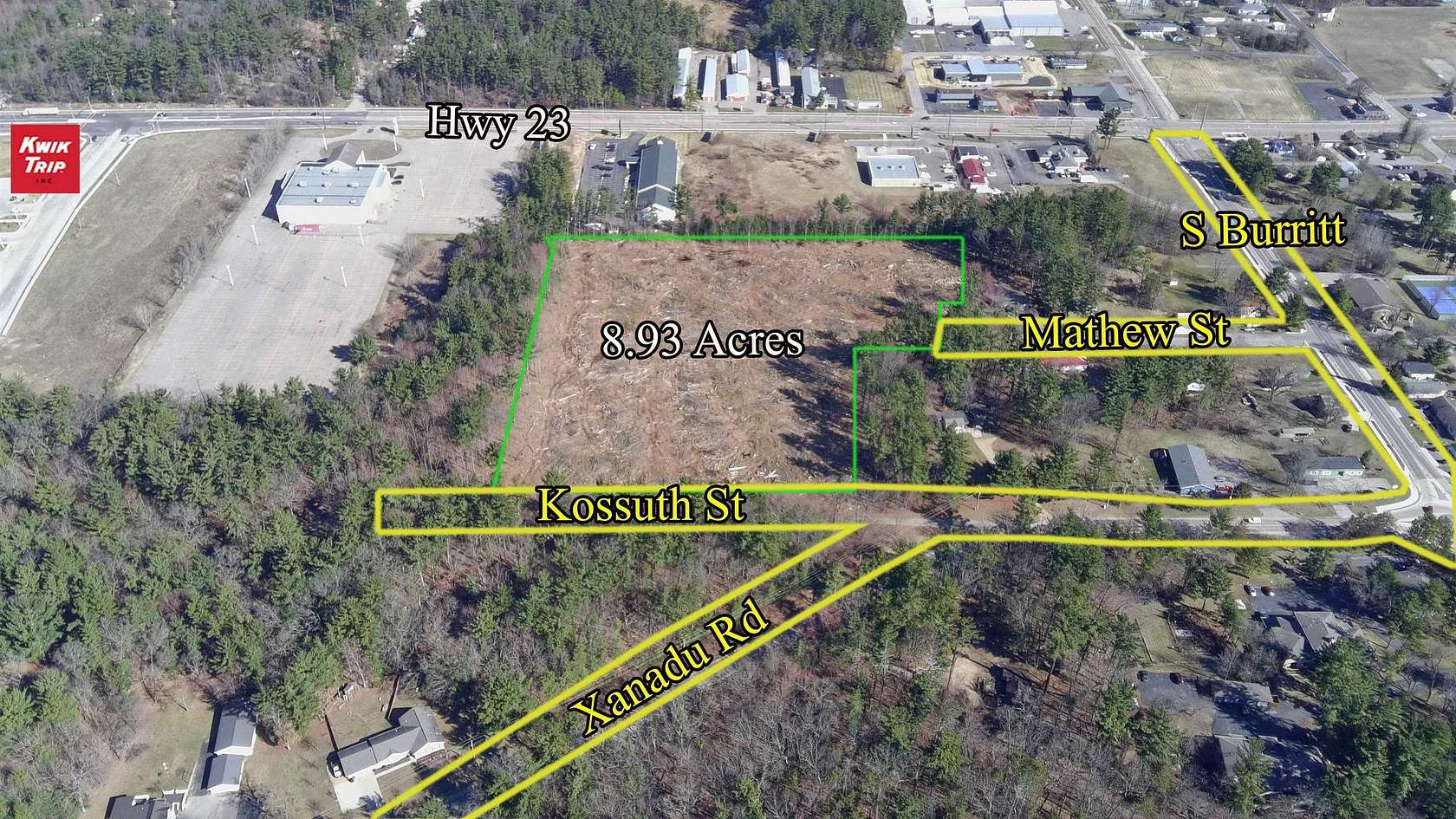 9 Acres of Mixed-Use Land for Sale in Wisconsin Dells, Wisconsin