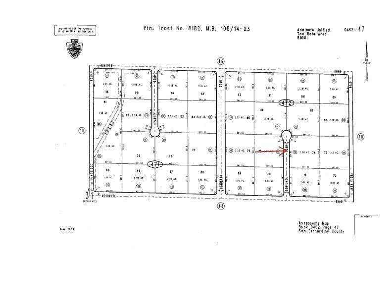 2 Acres of Land for Sale in Adelanto, California