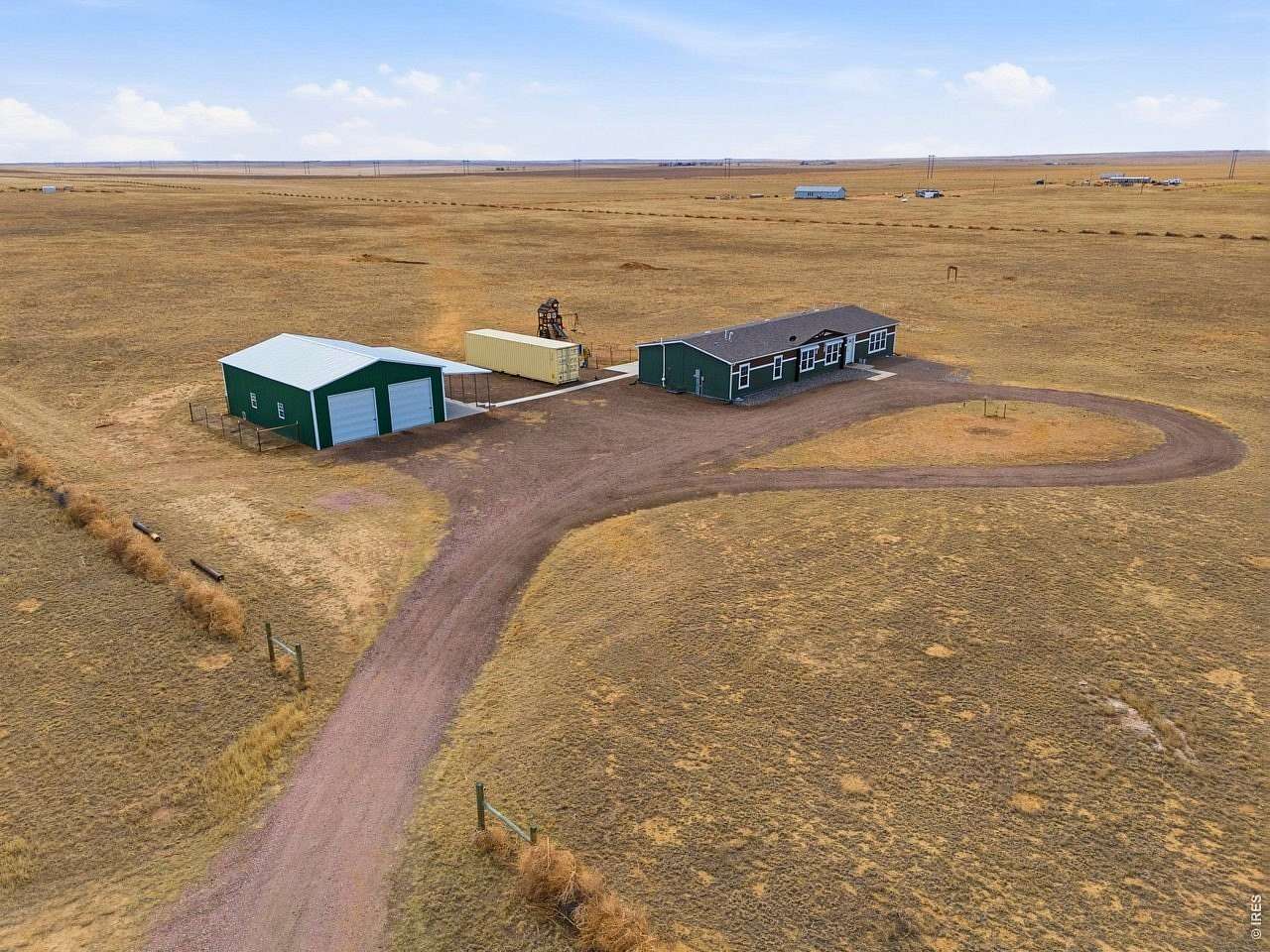 40 Acres of Agricultural Land with Home for Sale in Briggsdale, Colorado