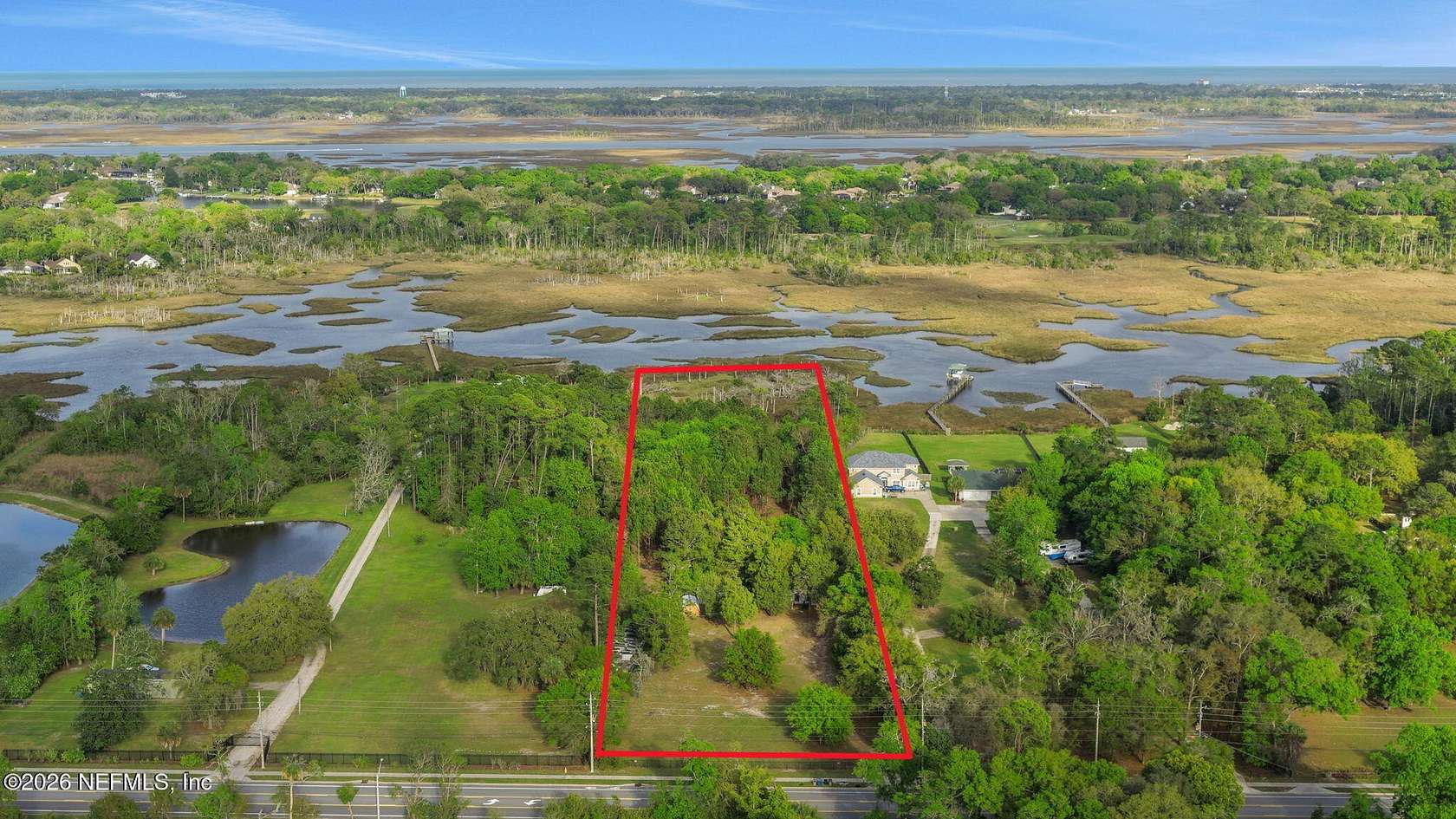 5 Acres of Land with Home for Sale in Jacksonville, Florida