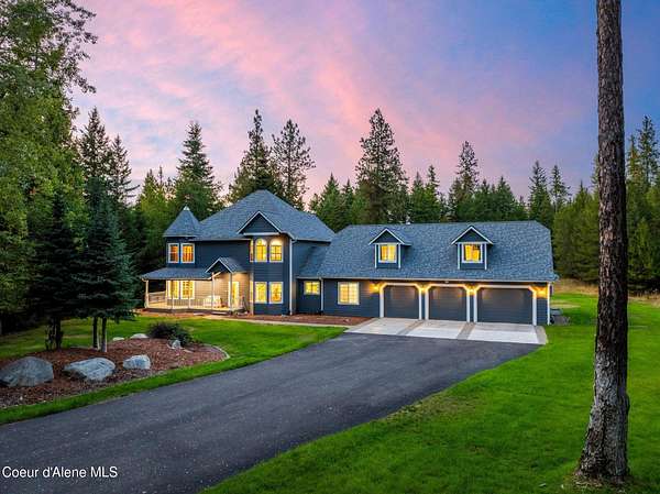 4.89 Acres of Land with Home for Sale in Hayden, Idaho