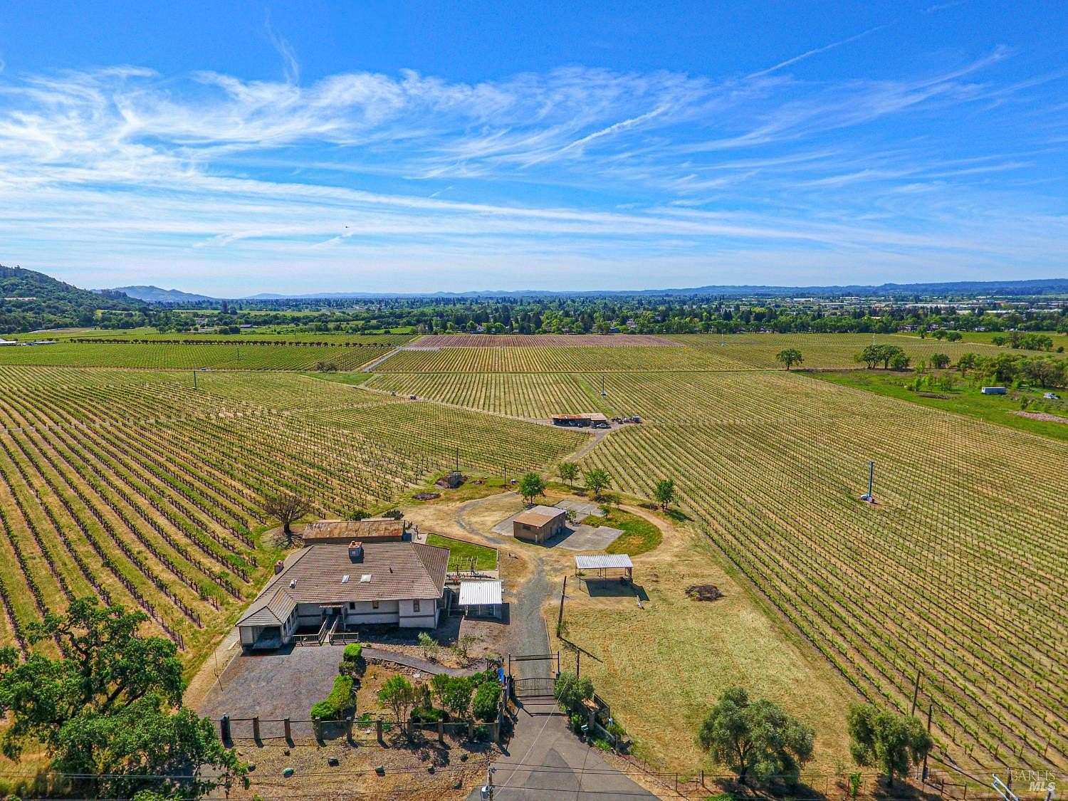 7.12 Acres of Land with Home for Sale in Santa Rosa, California