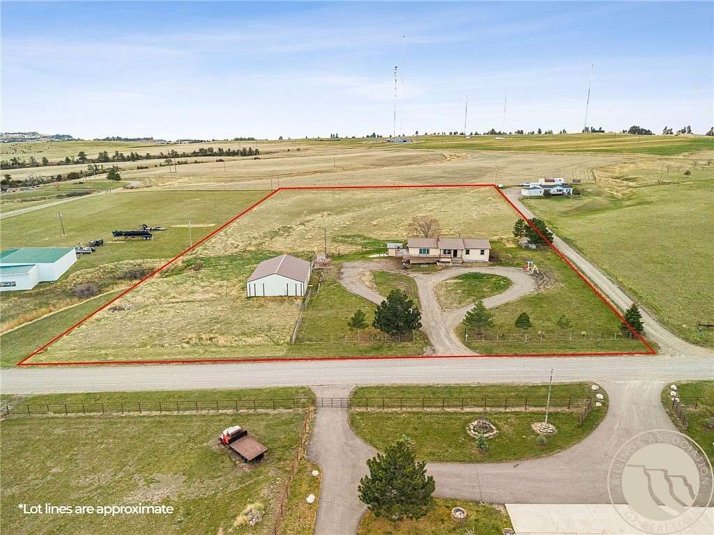 4.79 Acres of Land with Home for Sale in Billings, Montana