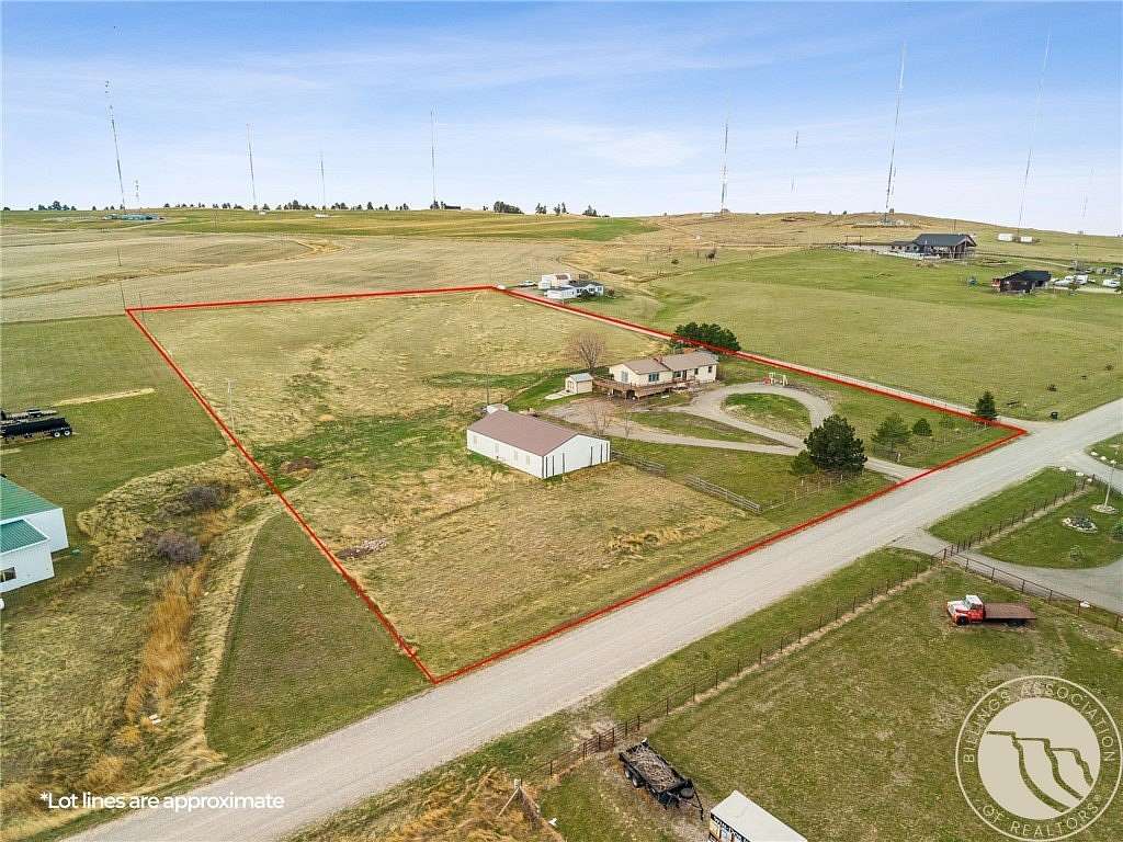 4.79 Acres of Land with Home for Sale in Billings, Montana
