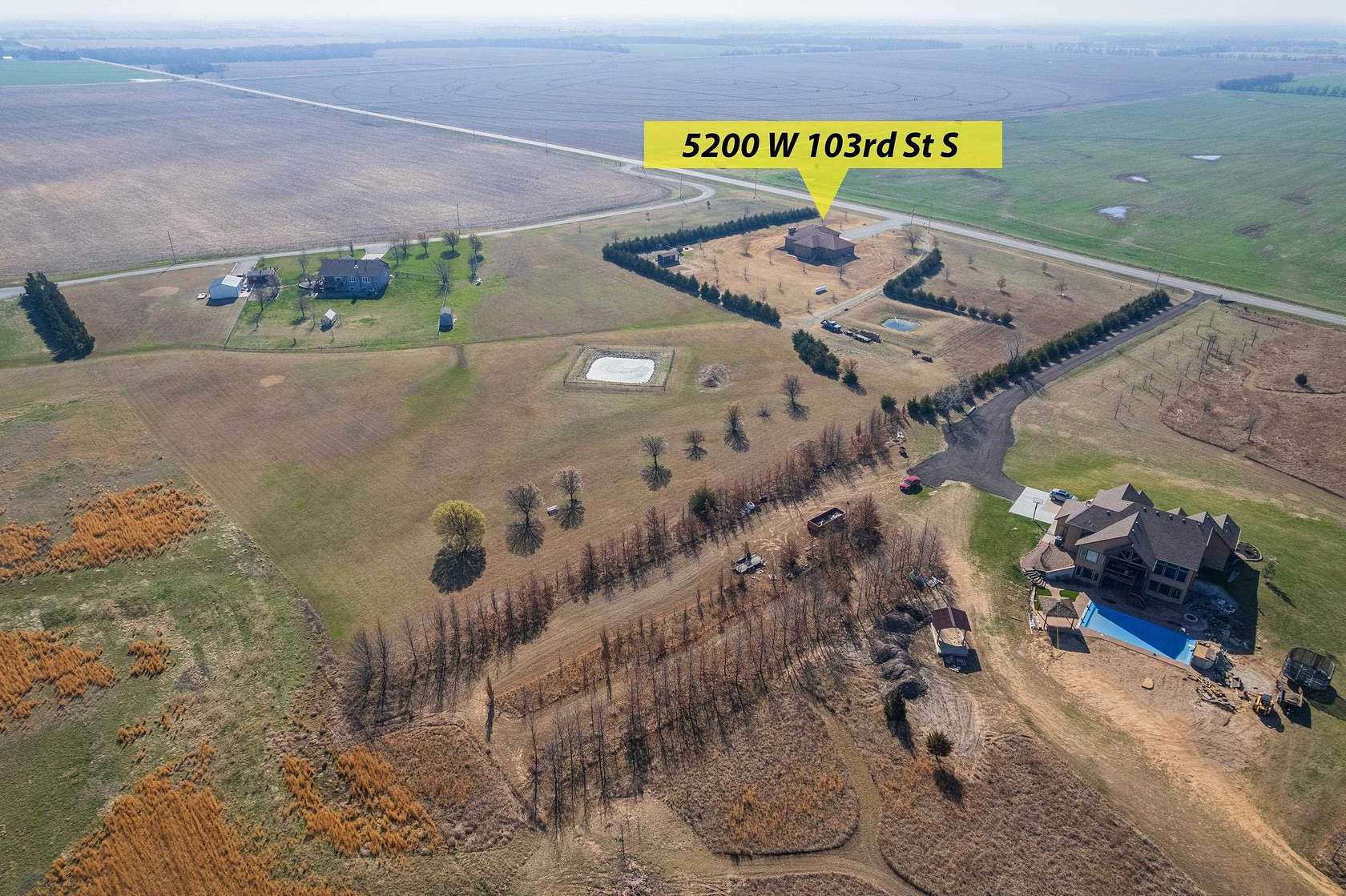 5.37 Acres of Land with Home for Sale in Peck, Kansas