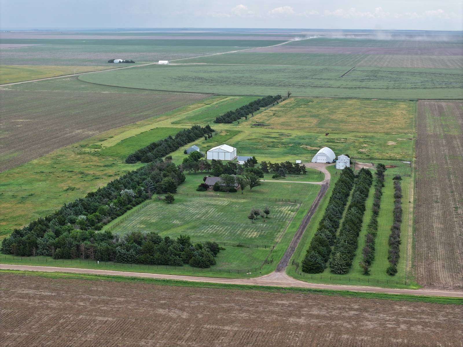 40.5 Acres of Agricultural Land with Home for Sale in Scott City, Kansas