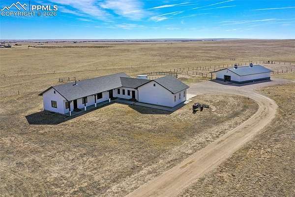 35.8 Acres of Agricultural Land with Home for Sale in Calhan, Colorado