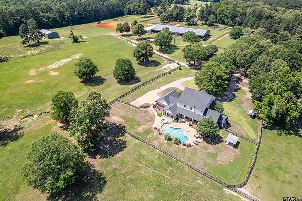 45.7 Acres of Agricultural Land with Home for Sale in Longview, Texas
