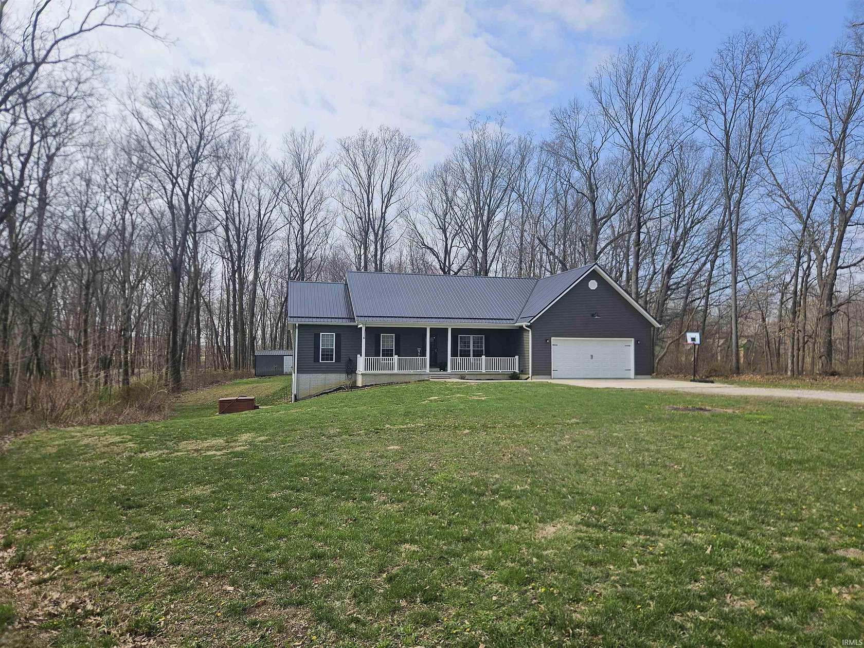 3.17 Acres of Land with Home for Sale in Jasonville, Indiana