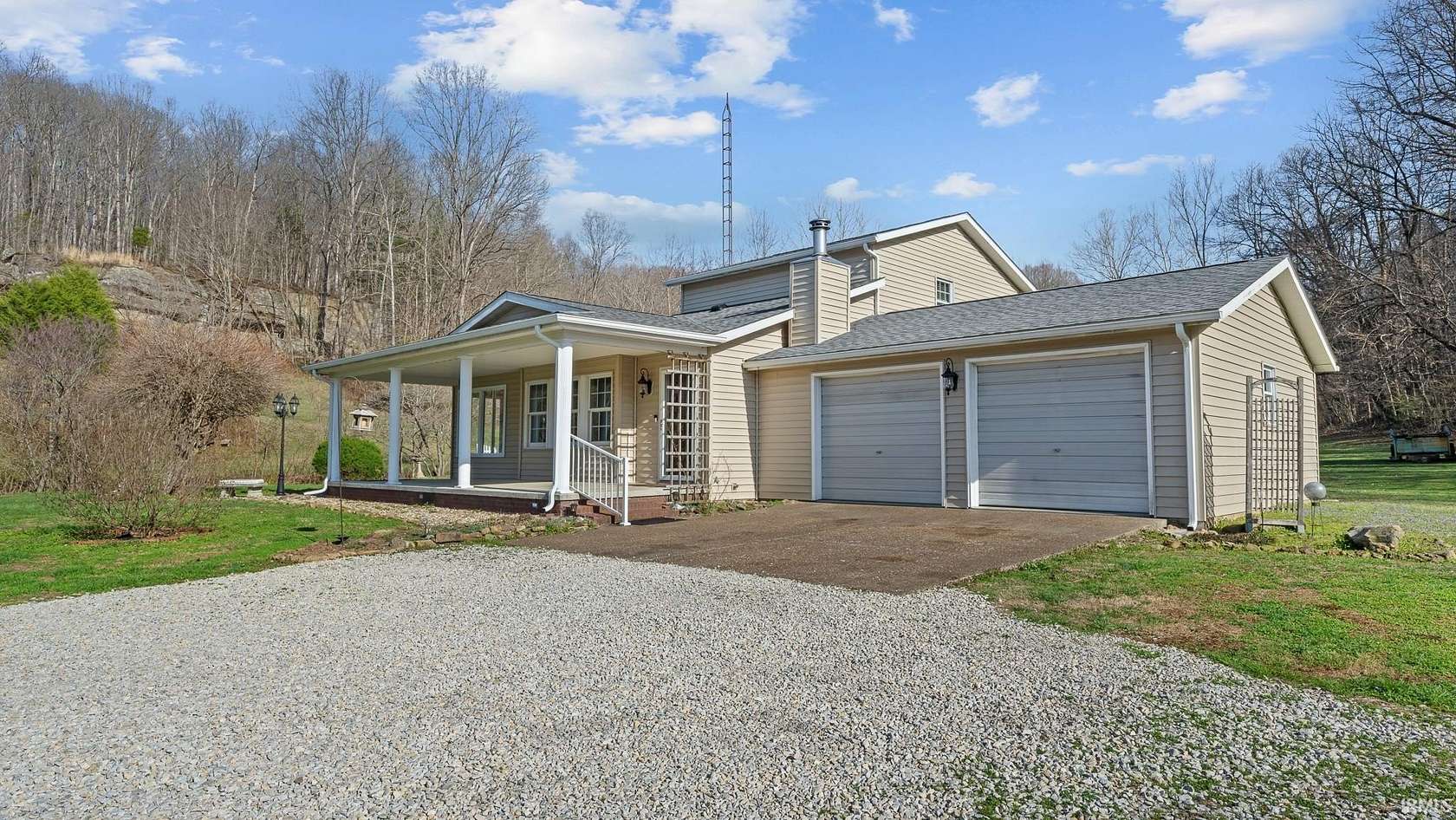 83 Acres of Recreational Land with Home for Sale in West Baden Springs, Indiana