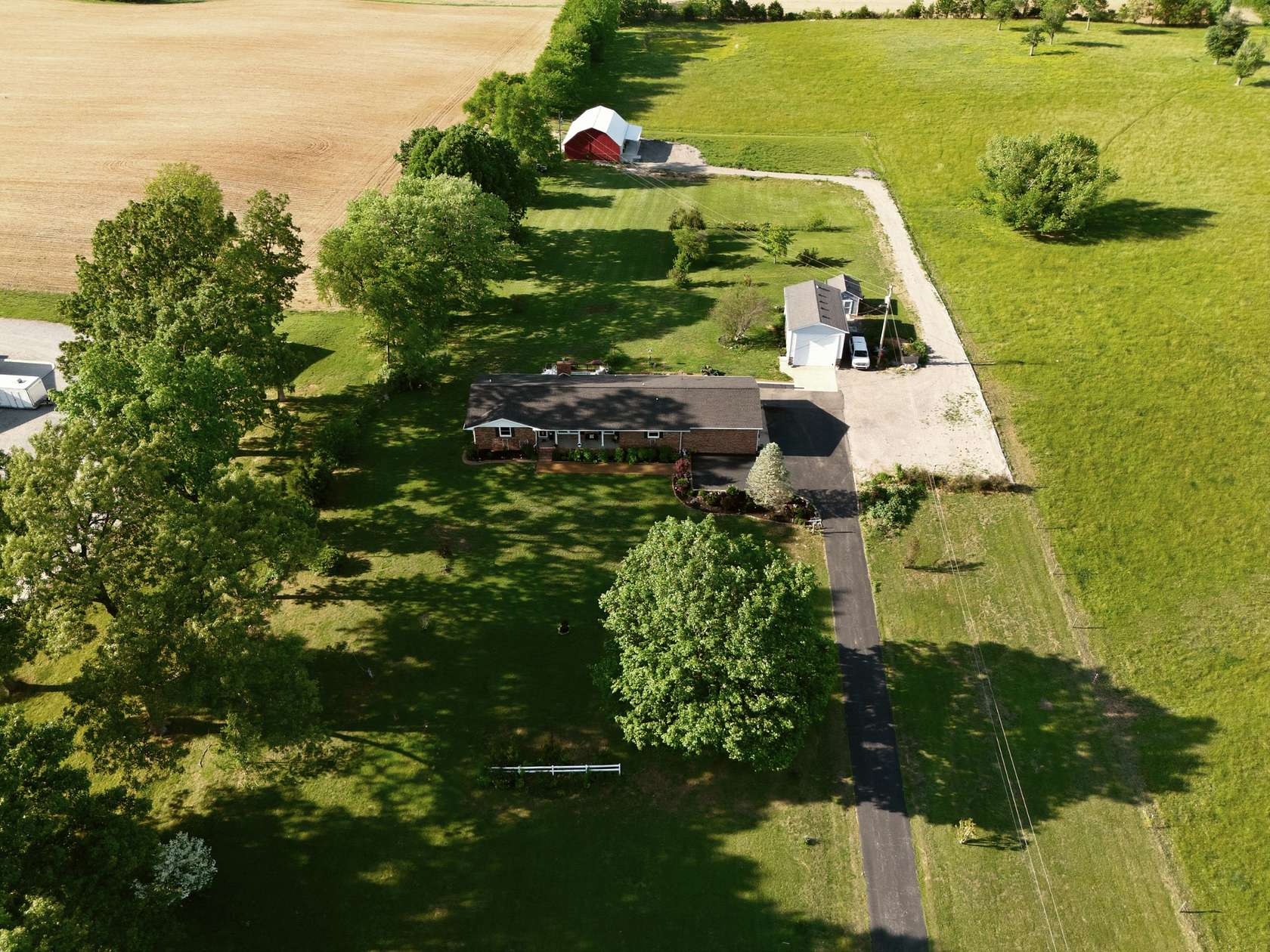 5.36 Acres of Land with Home for Sale in Cedar Hill, Tennessee