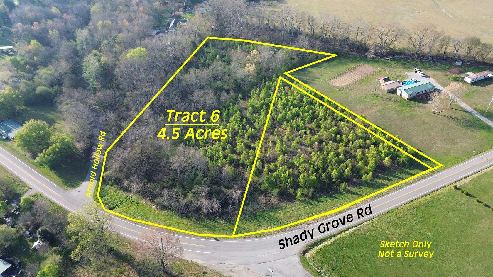 4.5 Acres of Land for Auction in Flintville, Tennessee