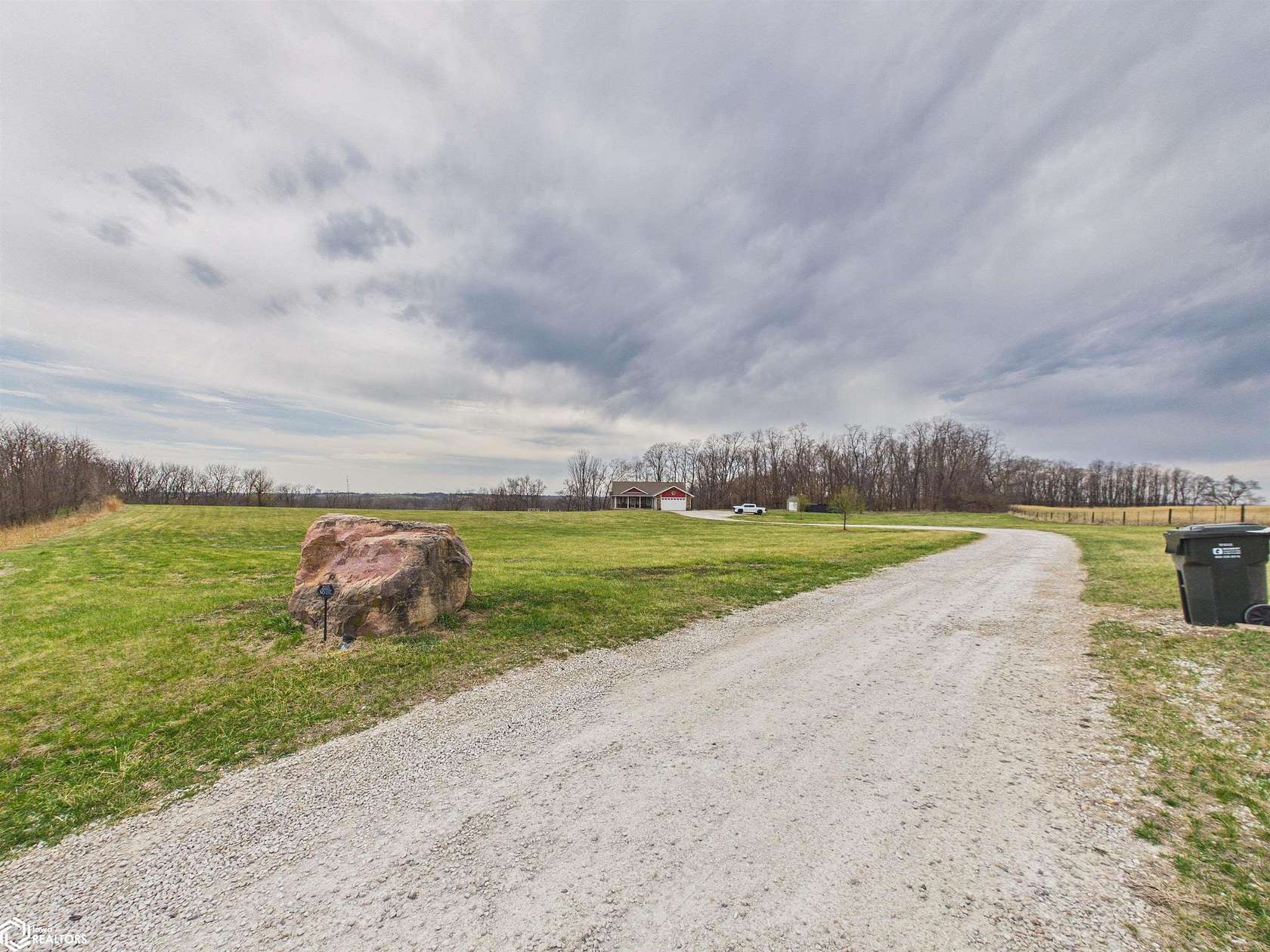 6.77 Acres of Land with Home for Sale in Eddyville, Iowa