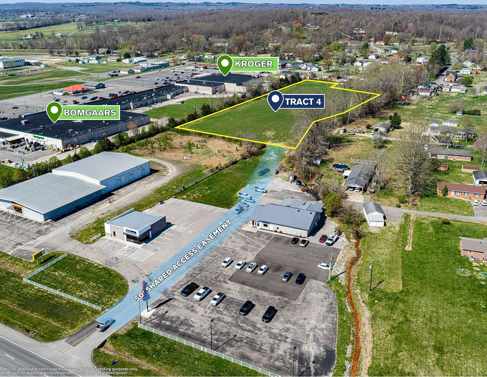 5.42 Acres of Mixed-Use Land for Auction in Powderly, Kentucky