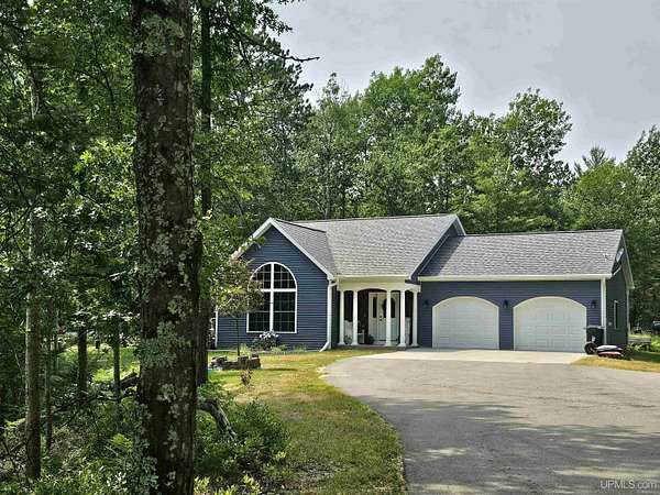 2.54 Acres of Land with Home for Sale in Rapid River, Michigan