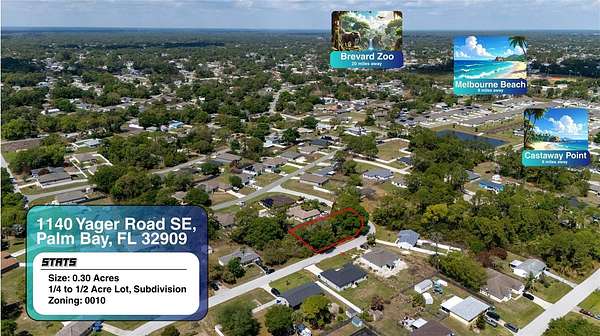 0.3 Acres of Residential Land for Sale in Palm Bay, Florida