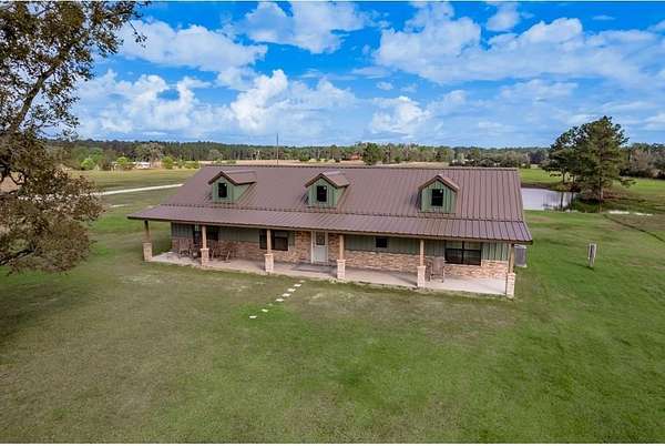 13 Acres of Land with Home for Sale in Groveton, Texas