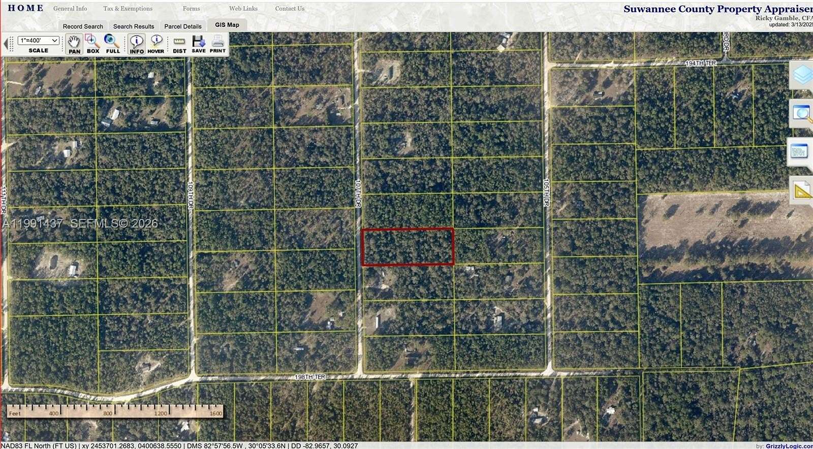 4 Acres of Land for Sale in McAlpin, Florida