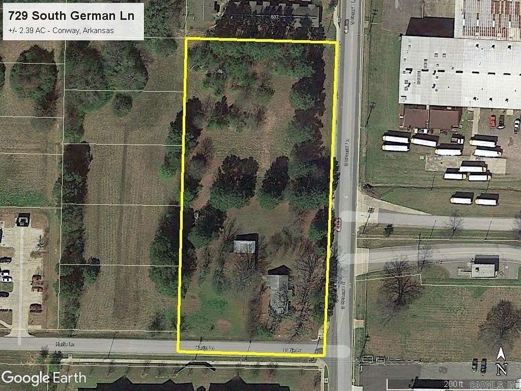 2.39 Acres of Commercial Land for Sale in Conway, Arkansas
