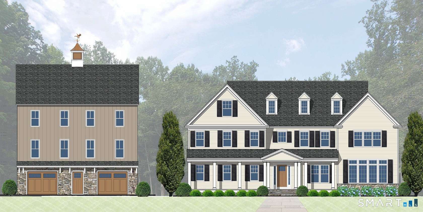 2 Acres of Land with Home for Sale in Ridgefield, Connecticut
