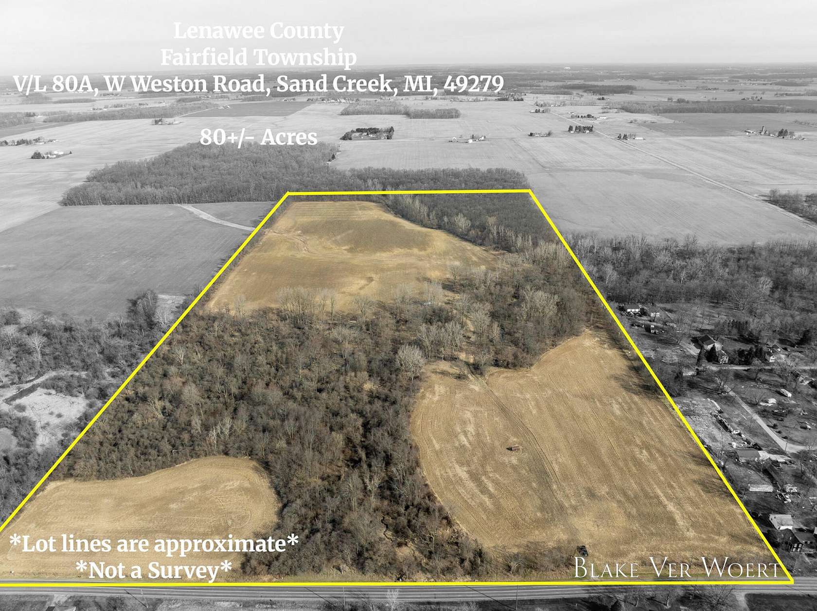 80 Acres of Land for Sale in Sand Creek, Michigan