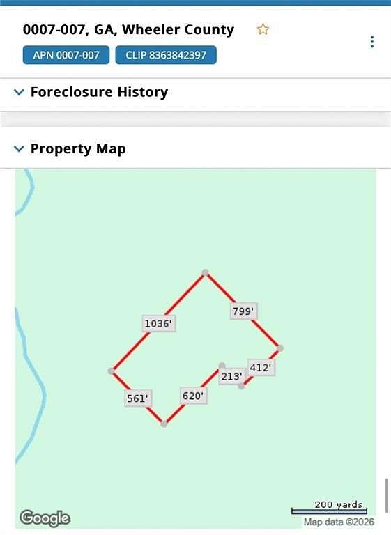 20 Acres of Land for Sale in McRae, Georgia