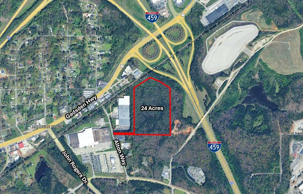 24 Acres of Commercial Land for Sale in Irondale, Alabama