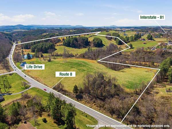 84.7 Acres of Agricultural & Residential Land for Sale in Christiansburg, Virginia