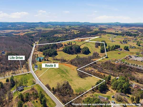 84.7 Acres of Agricultural & Residential Land for Sale in Christiansburg, Virginia