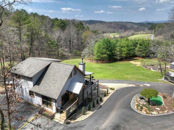 9.84 Acres of Land with Home for Sale in Mineral Bluff, Georgia