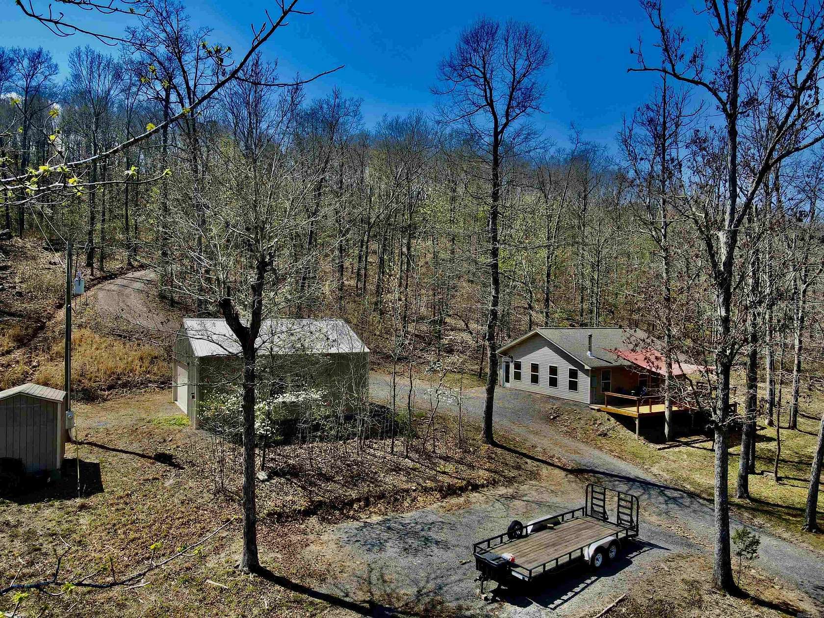 84 Acres of Recreational Land with Home for Sale in Leslie, Arkansas