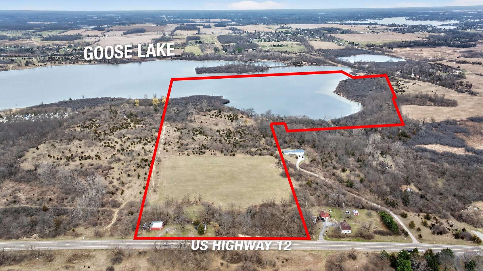 113 Acres of Land for Sale in Cement City, Michigan