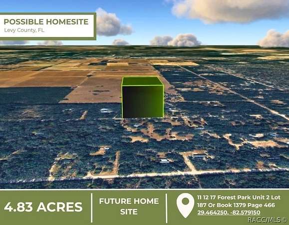 4.83 Acres of Residential Land for Sale in Bronson, Florida