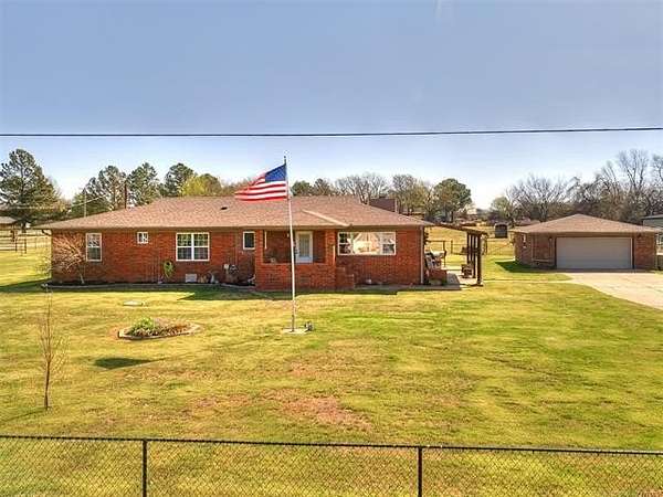 22.3 Acres of Land with Home for Sale in Sand Springs, Oklahoma