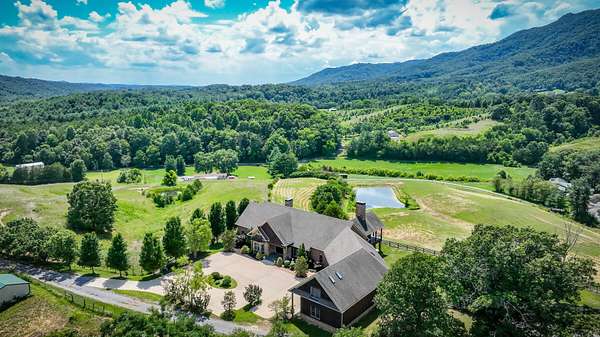 103 Acres of Agricultural Land with Home for Sale in Fall Branch, Tennessee