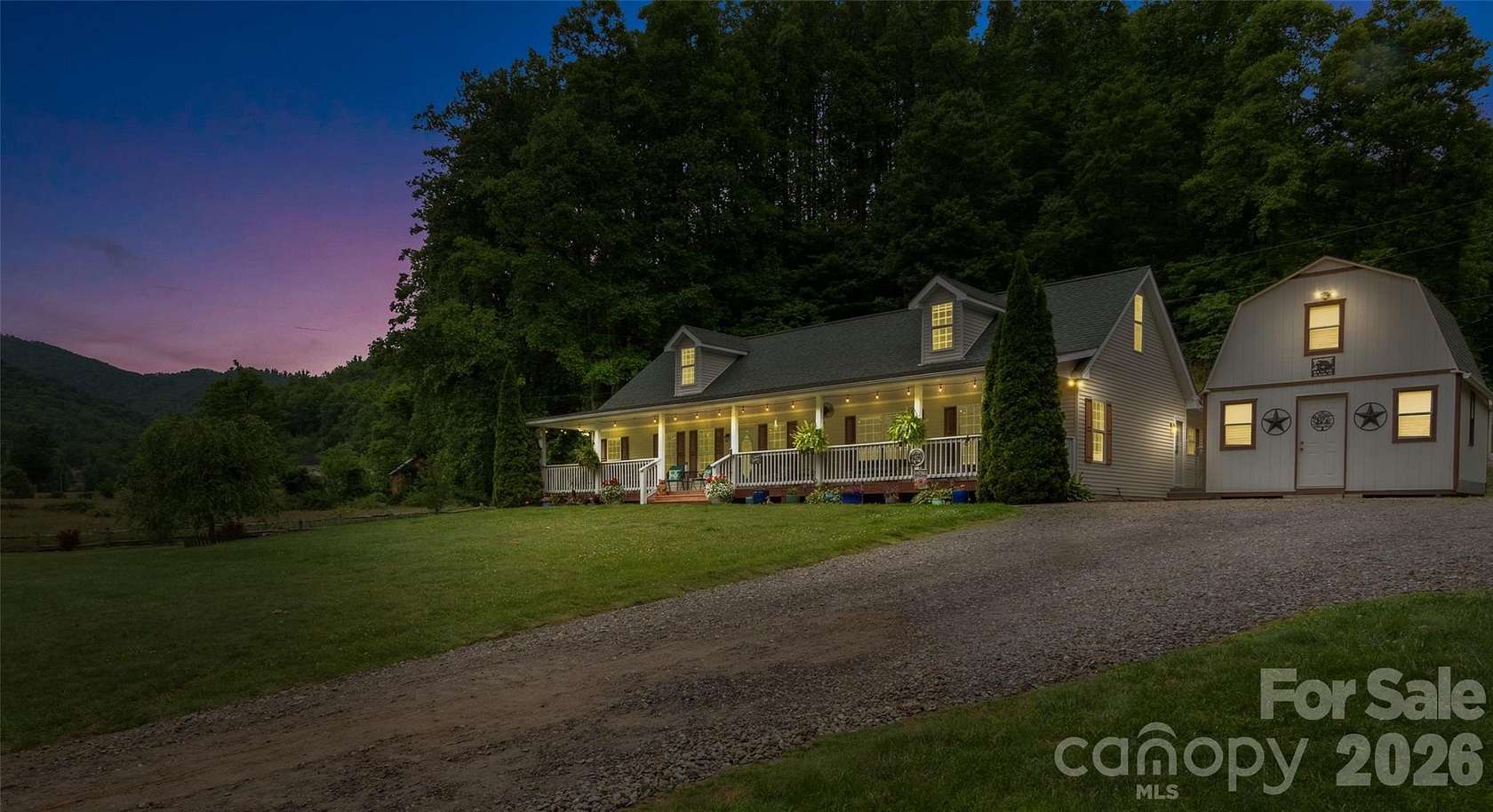 10 Acres of Recreational Land with Home for Sale in Burnsville, North Carolina