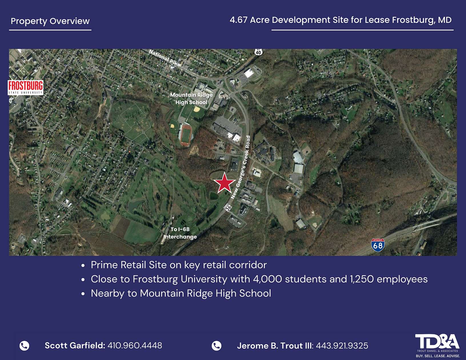 4.6 Acres of Land for Lease in Frostburg, Maryland