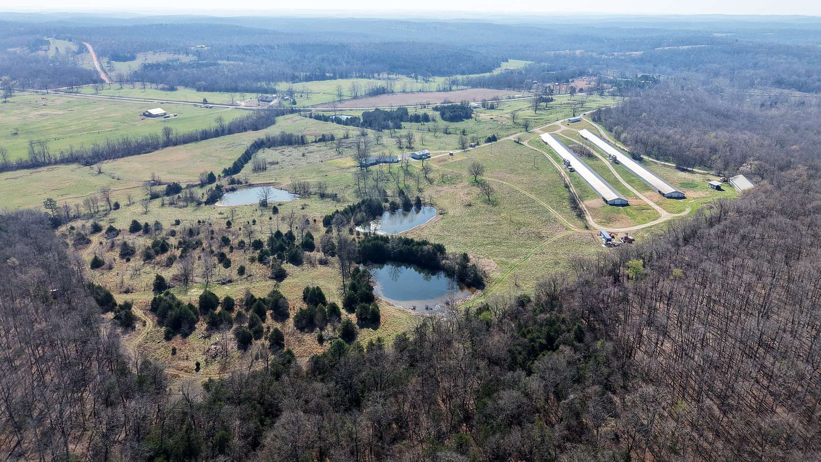 96.6 Acres of Land with Home for Sale in Evening Shade, Arkansas