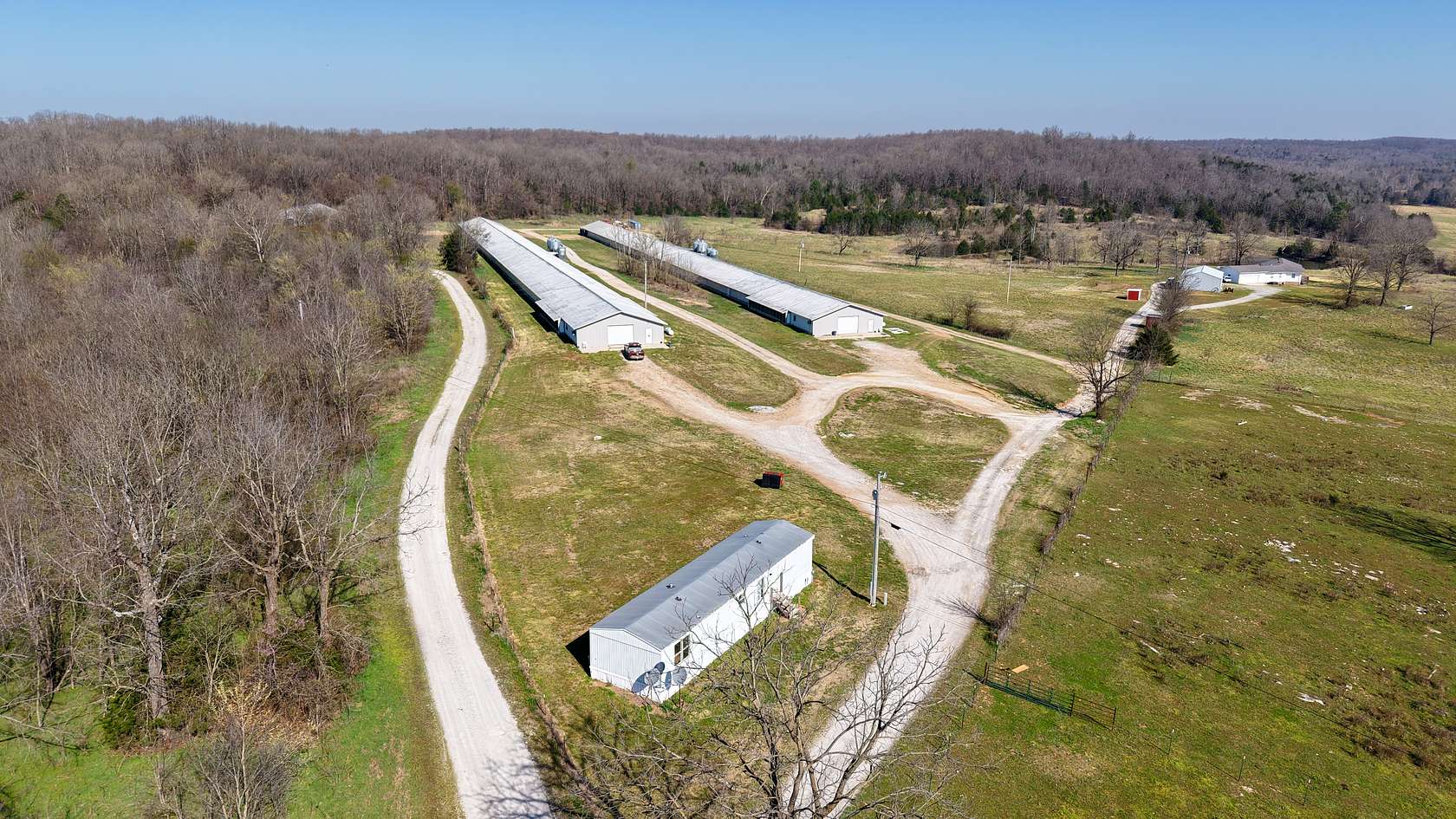 96.6 Acres of Land with Home for Sale in Evening Shade, Arkansas