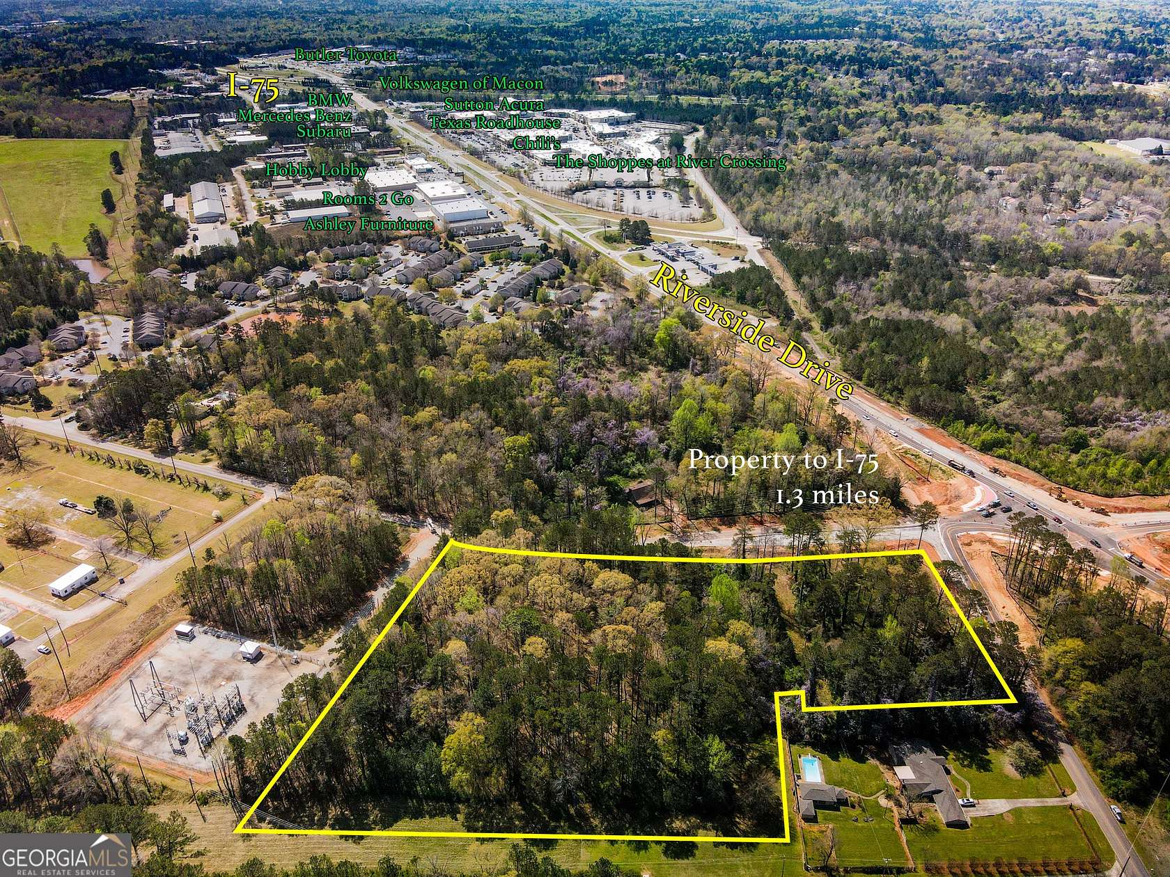 8.39 Acres of Commercial Land for Sale in Macon, Georgia