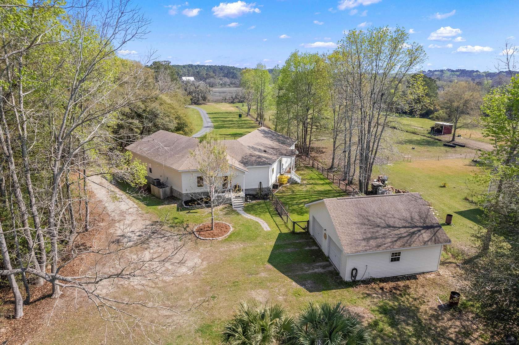 2.62 Acres of Land with Home for Sale in Meggett, South Carolina