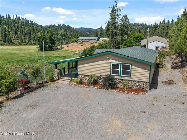 10.8 Acres of Land with Home for Sale in Hauser, Idaho