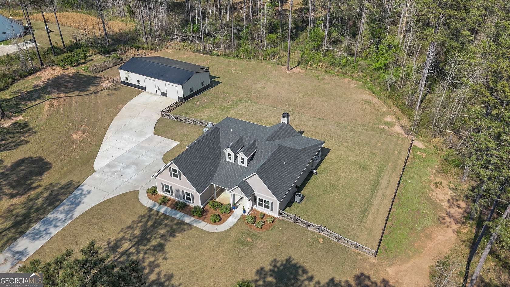 7.8 Acres of Land with Home for Sale in Grantville, Georgia