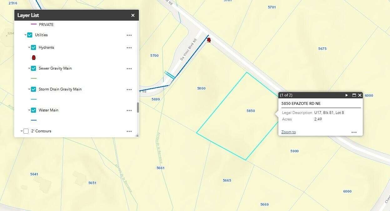 2.5 Acres of Residential Land for Sale in Rio Rancho, New Mexico