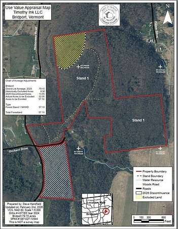 65.6 Acres of Recreational & Residential Land for Sale in Bridport, Vermont