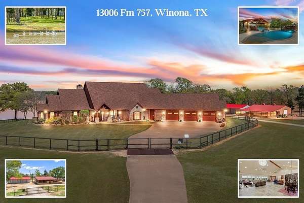 169 Acres of Land with Home for Sale in Winona, Texas