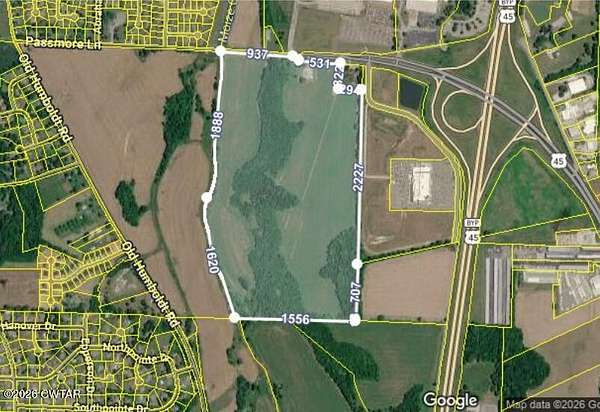 135 Acres of Land for Sale in Jackson, Tennessee