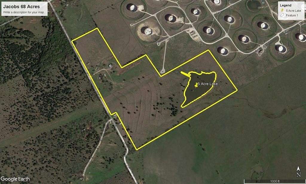 68.3 Acres of Agricultural & Residential Land for Sale in Corsicana, Texas