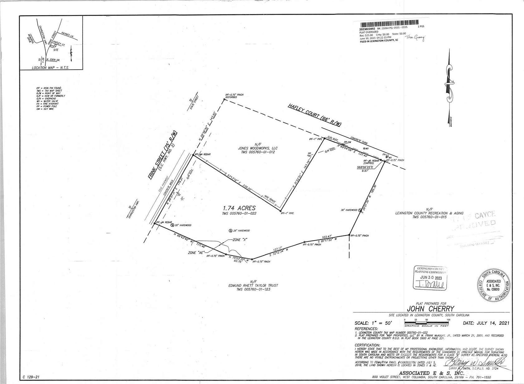 1.74 Acres of Commercial Land for Sale in Cayce, South Carolina