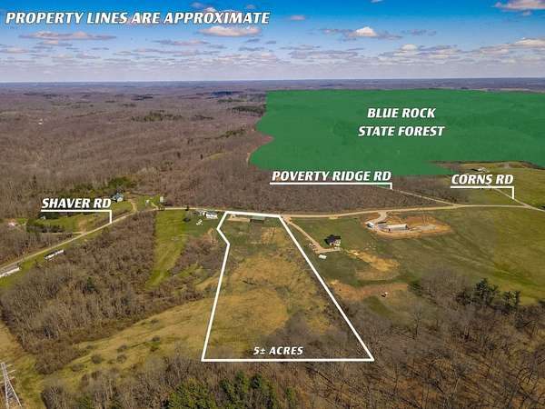 5 Acres of Recreational Land for Sale in Blue Rock, Ohio